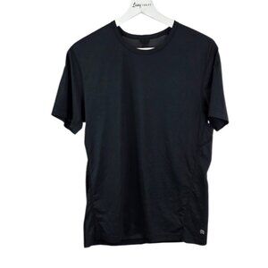 Reigning Champ Men's Athletic Lightweight Short Sleeve Crew Neck Shirt, Black, M